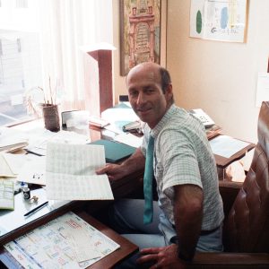 George Wolfberg Park at Potrero Canyon grand opening event, at former Potrero Canyon Park, George Wolfberg in his office in Los Angeles City Hall