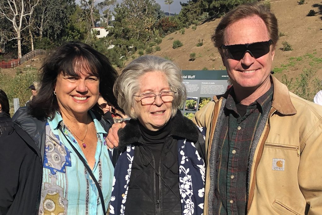 George Wolfberg Park at Potrero Canyon grand opening event, at former Potrero Canyon Park, Sharon Killbride, and officer John "Rusty" Redican