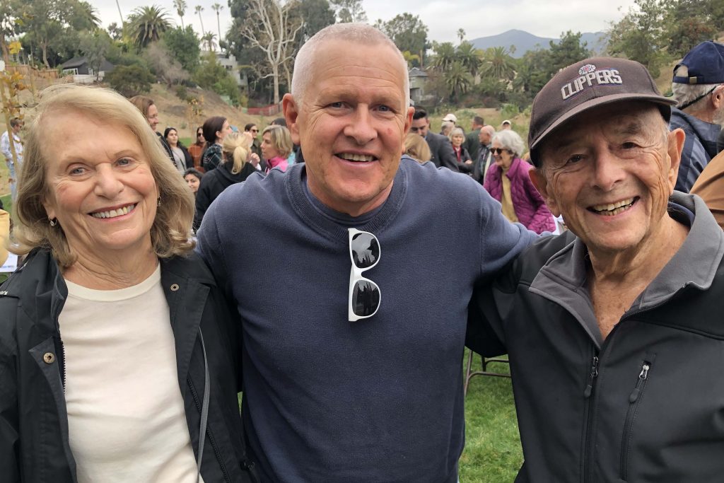 George Wolfberg Park at Potrero Canyon grand opening event, at Potrero Canyon, Mike Bonin and Joe Halper